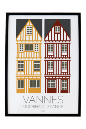 Affiche Maison à colombage Vannes